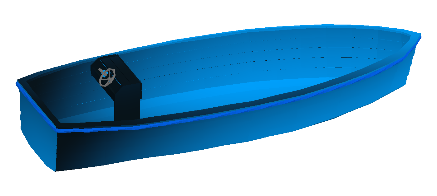 Boat · Blue Fade